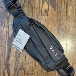 Black Water-Resistant Crossbody Bag